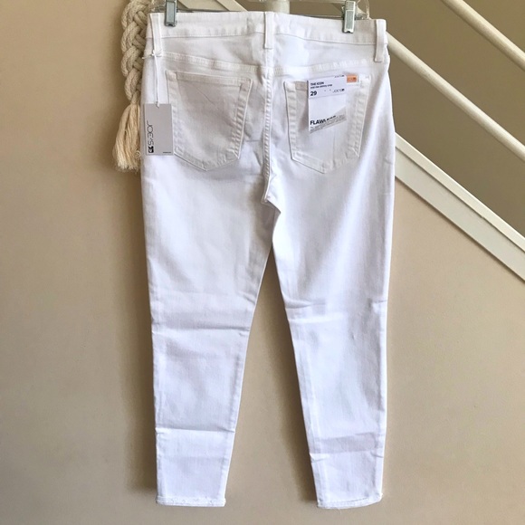 NWT Joe’s Jeans Flawless The Icon Mid Rise Skinny Crop Cuff Hennie White Size 29 - Picture 2 of 14